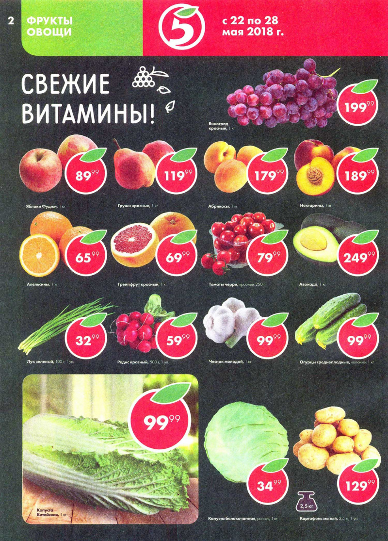 Акции в Пятерочке с 22 по 28 мая 2018 года - Страница 1